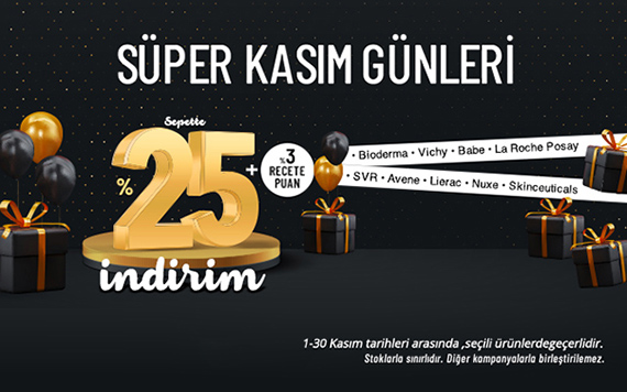 <a href="https://www.recete.com/super-kasim-indirimleri">Seçili Ürünlerde Sepette %25 indirim!</a>
