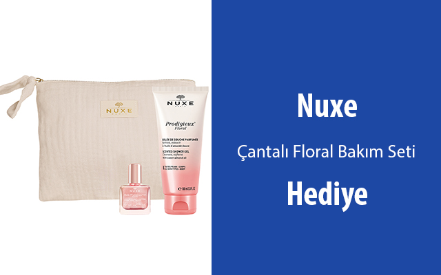  NUXE Çantalı Floral Bakım Seti Hediye! 