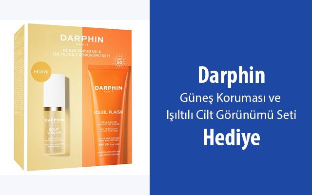 <b><a href="https://www.recete.com/darphin-gunes-korumasi-isiltili-cilt-gorunumu-seti">Darphin Güneş Koruması ve Işıltılı Cilt Görünümü Seti Hediye!</a></b>
