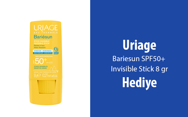 <strong><a href="https://www.recete.com/uriage" title="2 adet ve Üzeri Uriage Alışverişlerinde Uriage Bariesun Invisible Stick SPF50+ 8 gr Hediye!">Uriage Bariesun Invisible Stick SPF50+ 8 gr Hediye!</a></strong>