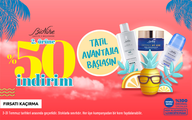 <strong><a href="https://www.recete.com/bionike">Bionike alışverişlerinizde 2. Ürüne %50 İndirim!</a></strong>