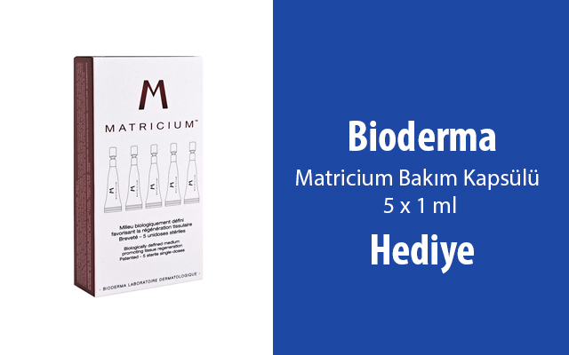  Bioderma Matricium Bakım Kapsülü 5 x 1 ml Hediye! 