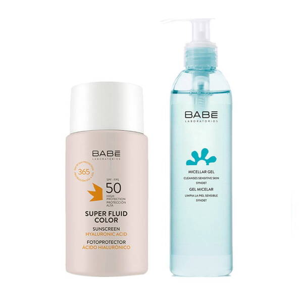 Babe Super Fluid Renkli Güneş Koruyucu SPF50 50ml Kofre - 1