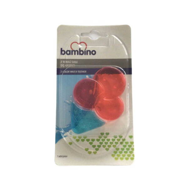 Bambino 2 Renkli Sulu Diş Kaşıyıcı - Kırmızı/Mavi Dondurma - 1
