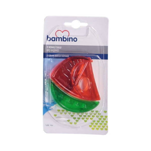 Bambino 2 Renkli Sulu Diş Kaşıyıcı - Kırmızı/Yeşil Yelken - 1