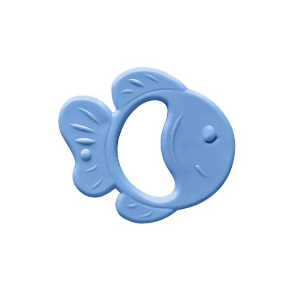 Bambino Kauçuk Yumuşak Diş Kaşıyıcı Mavi Balık - 1