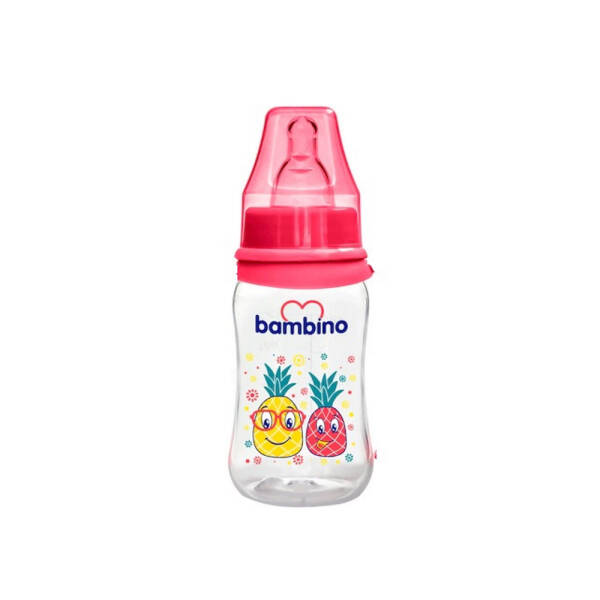 Bambino Standart PP Biberon 150ml 0+ Ay - Kırmızı Ananas - 1