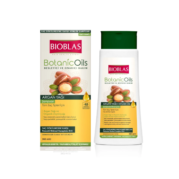 Bioblas BotanicOils Saç Dökülmesine Karşı Argan Yağı Şampuan 360ml - 1