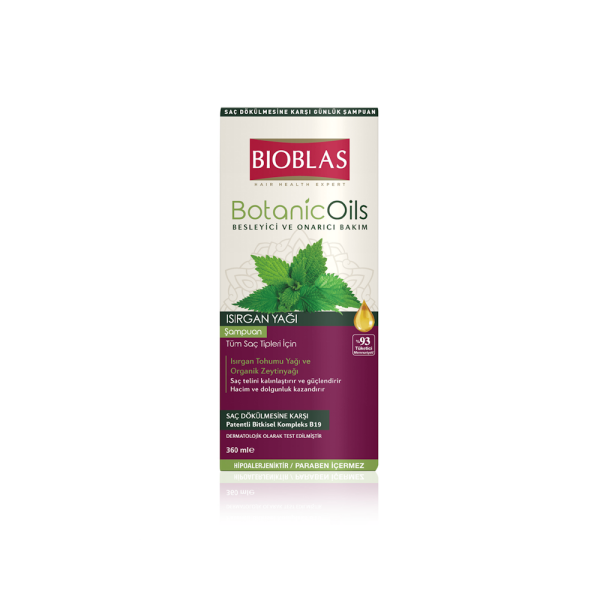 Bioblas BotanicOils Saç Dökülmesine Karşı Isırgan Yağı Şampuan 360ml - 1