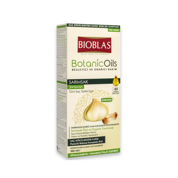 Bioblas BotanicOils Tüm Saç Tipleri İçin Sarımsak Şampuan 360ml - 1