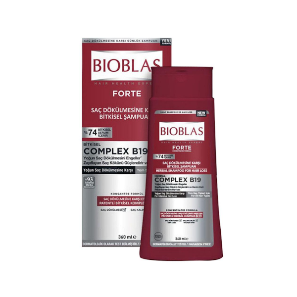 Bioblas Complex B19 Forte Saç Dökülmesi Karşıtı Bitkisel Şampuan 360ml - 1