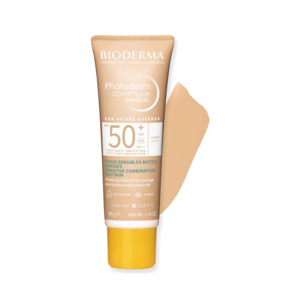 Bioderma Photoderm Cover Kapatıcı Güneş Koruyucu Light SPF50+ 40g - 1