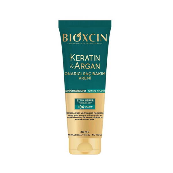 Bioxcin Keratin & Argan Onarıcı Saç Bakım Kremi 250ml - 1