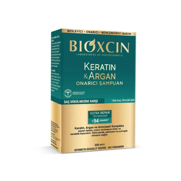 Bioxcin Keratin & Argan Onarıcı Şampuan 300ml - 1