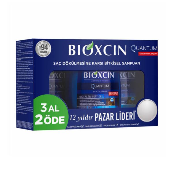 Bioxcin Quantum Şampuan Dry 3x300ml - 1