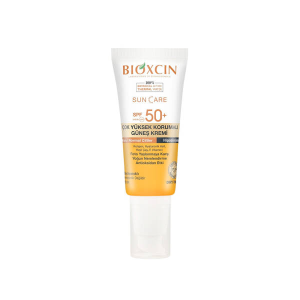 Bioxcin Suncare Kuru ve Normal Ciltler İçin Güneş Kremi SPF50+ 50ml - 1