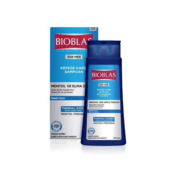 Bobilas For Men Kepeğe Karşı Etkili Şampuan 360ml Mentol ve Elma Sirkesi - 1