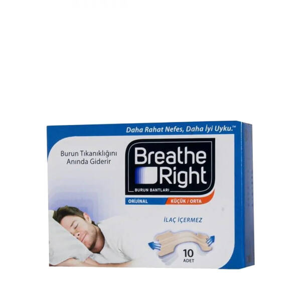 Breathe Right Burun Bantları Orijinal Küçük/Orta 10 Adet - 1