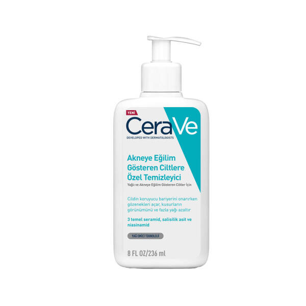 CeraVe Akneye Eğilim Gösteren Ciltler İçin Temizleyici 236ml - 1