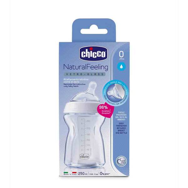 Chicco Cam Biberon Natural Feeling 250ml 0 Ay+ - 1