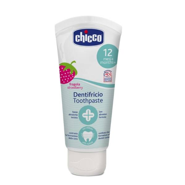 Chicco Çocuklar İçin Diş Macunu Çilekli 50ml 12 Ay+ - 1