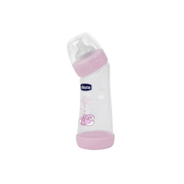 Chicco Eğimli Biberon Kız 250ml 0 Ay+ - 1