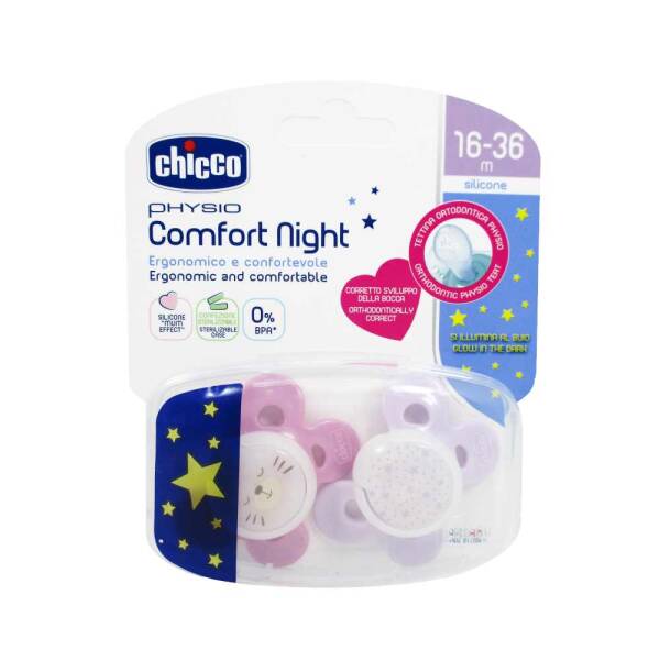 Chicco Emzik Physio Comfort Kız 2'li Silikon 16-36 Ay - 1