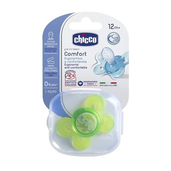 Chicco Emzik Physio Compact Unisex Tekli Silikon 12 Ay+ - 1