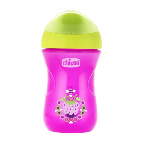 Chicco İleri Seviye Bardak 12 Ay+ Pembe Çiçekli 266ml - 1