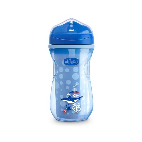 Chicco Isı Yalıtımlı Active Bardak Mavi 14 Ay + Erkek Mavi Balık 266ml - 1