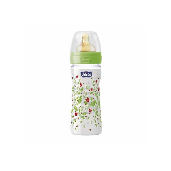 Chicco PP Biberon Unisex Kauçuk Uçlu 250ml 2 Ay+ - 1