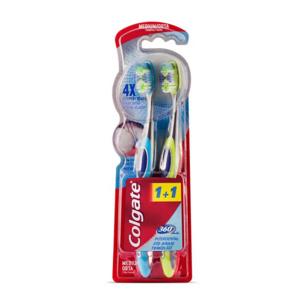 Colgate 360 Interdental Diş Fırçası 1+1 Orta - 1