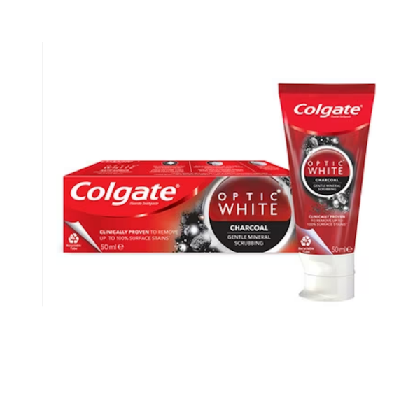 Colgate Optic White Aktif Kömür Diş Macunu 50ml - 1