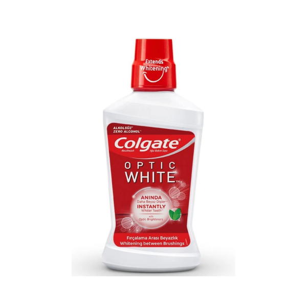Colgate Optic White Fırçalama Arası Beyazlık Ağız Bakım Suyu 500ml - 1