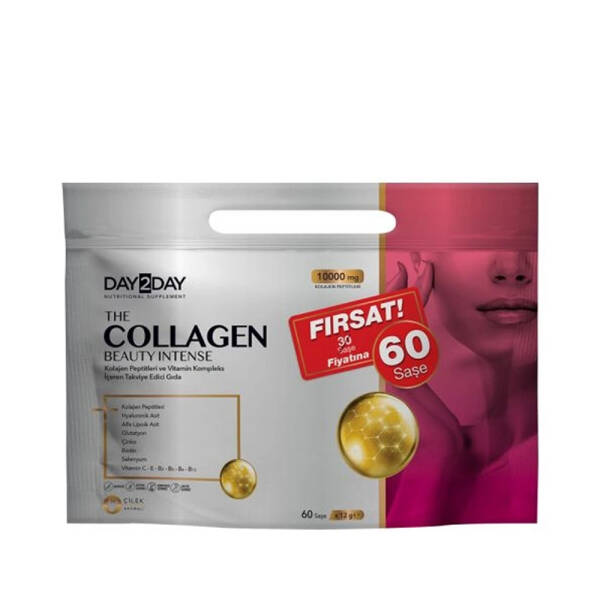 Day2Day The Collagen Beauty Intense 12g x 60 Saşe Çilek Aromalı - 1