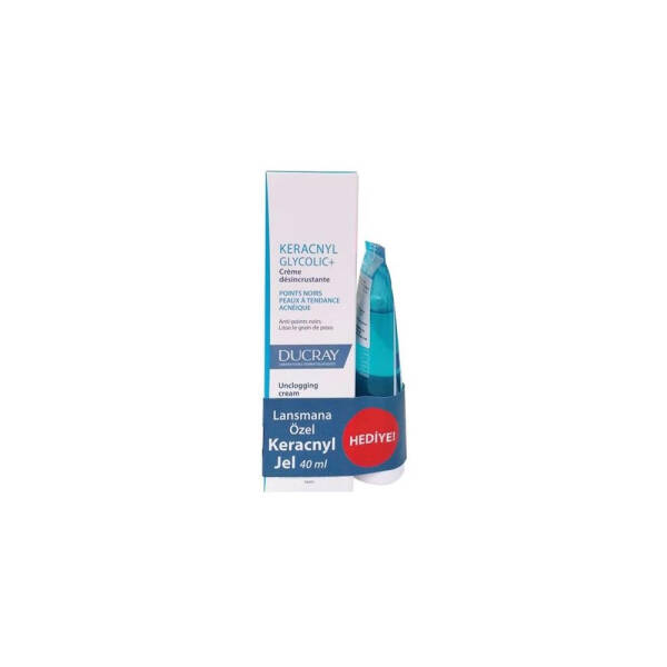 Ducray Keracnyl Glycolic+ Cream 30 ml + Keracnyl Jel 40ml Hediye - 1