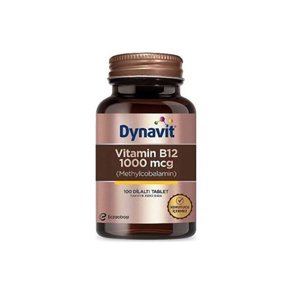 Dynavit Vitamin B12 1000mcg 100 Dilaltı Tableti - 1