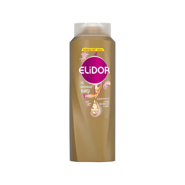 Elidor Saç Dökülmesine Karşı Şampuan Avantajlı Boy 500ml - 1