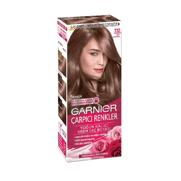 Garnier Color Sensation Çarpıcı Renkler Saç Boyası 7.12 İnci Kumral - 1