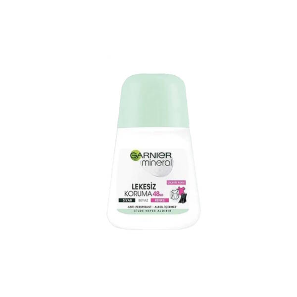 Garnier Mineral Lekesiz Koruma 48sa Siyah Beyaz Renkli Çiçeksi Koku Roll-on 50ml - 1