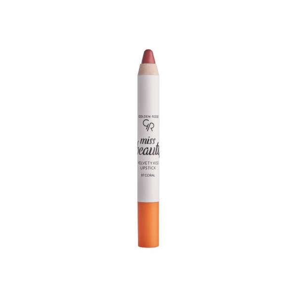 Golden Rose Miss Beauty Velvety Kiss Lipstick 3.5g 07 Coral - 1