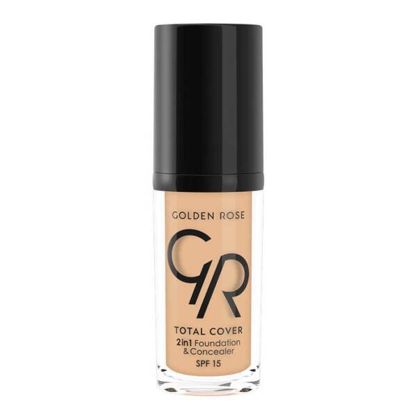 Golden Rose Total Cover 11 Nude 2 in 1 Foundation 30ml - 1