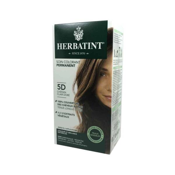 Herbatint Saç Boyası 5D Chatain Clair Dore - Light Golden Chestnut - 1