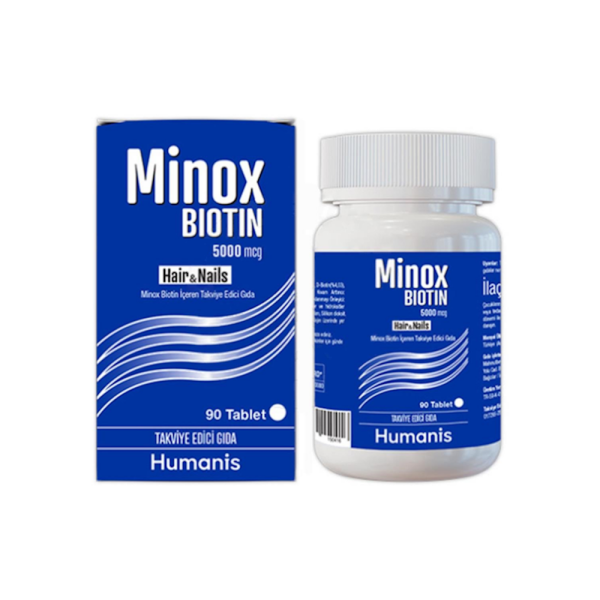 Humanis Hair and Nails Minox Biotin 5000mcg 90 Tablet - 1