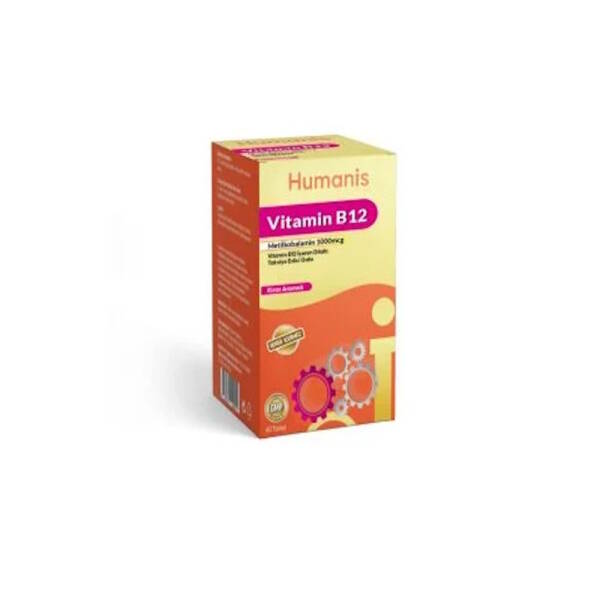 Humanis Vitamin B12 90 Dilaltı Tablet Kiraz Aromalı - 1