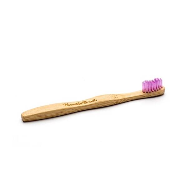 Humble Brush Bambu Diş Fırçası Çocuk Mor Ultra Yumuşak - 1