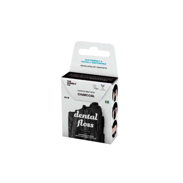 Humble Brush Dental Floss Mint With Charcoal 50m - 1