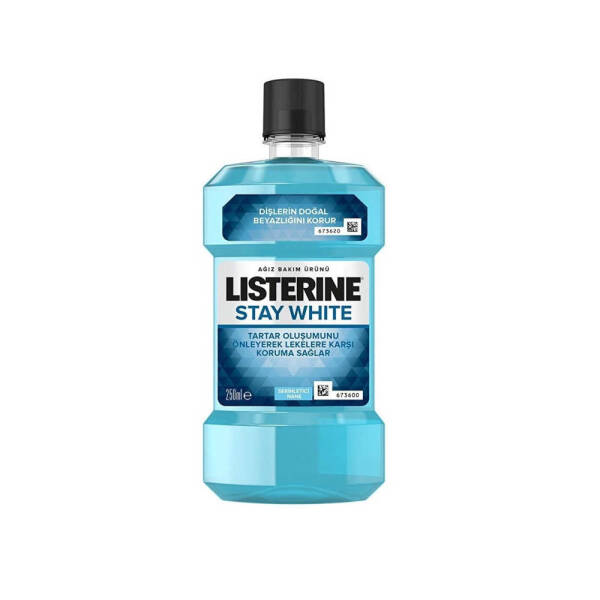Listerine Stay White Tartar Karşıtı Serinletici Nane 250ml - 1