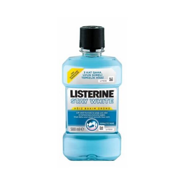 Listerine Stay White Tartar Karşıtı Serinletici Nane 500ml - 1