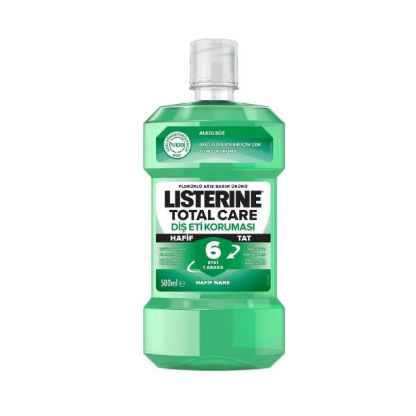 Listerine Total Care Diş Eti Koruması 500ml Hafif Nane - 1